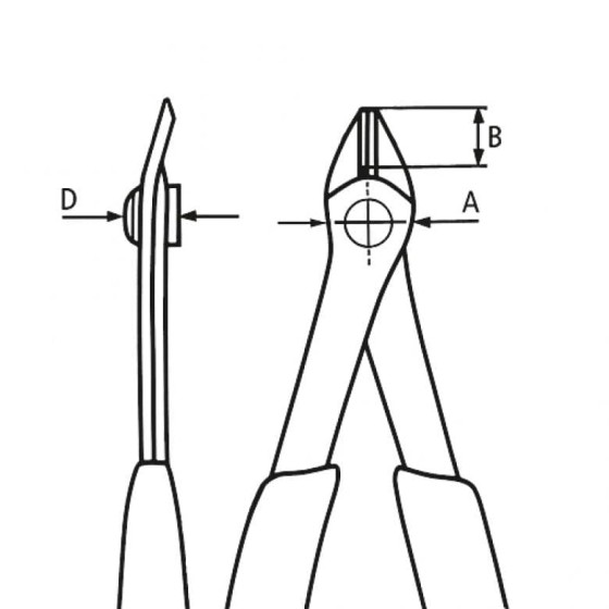 SZCZYPCE TNĄCE SUPER KNIPS ESD 125MM 