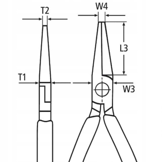 SZCZYPCE TNĄCE PÓŁOKRĄGŁE 140MM 