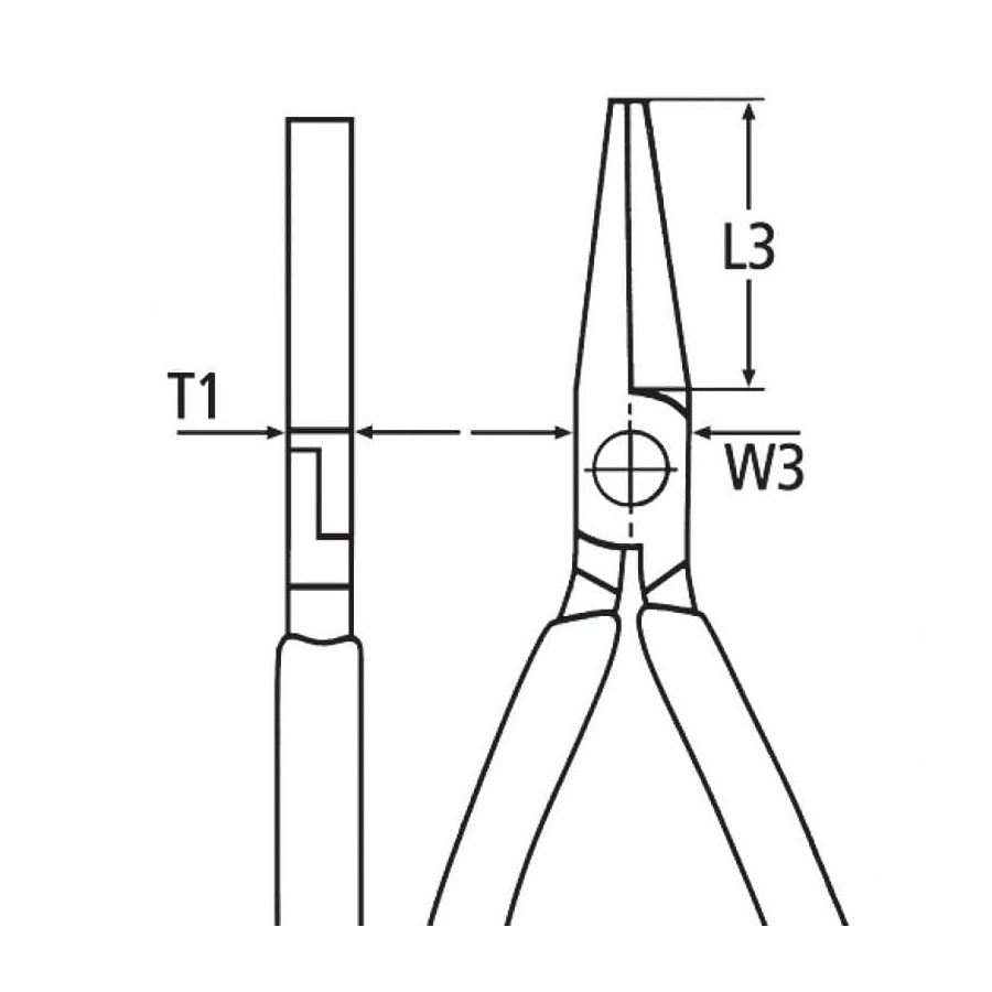 SZCZYPCE PŁASKIE IZOLOWANE VDE 160MM 