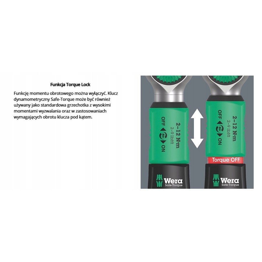 KLUCZ DYNAMOMETRYCZNY SAFE-TORQUE A1 ,1/4',2-12NM,10CZ - 05075830001.