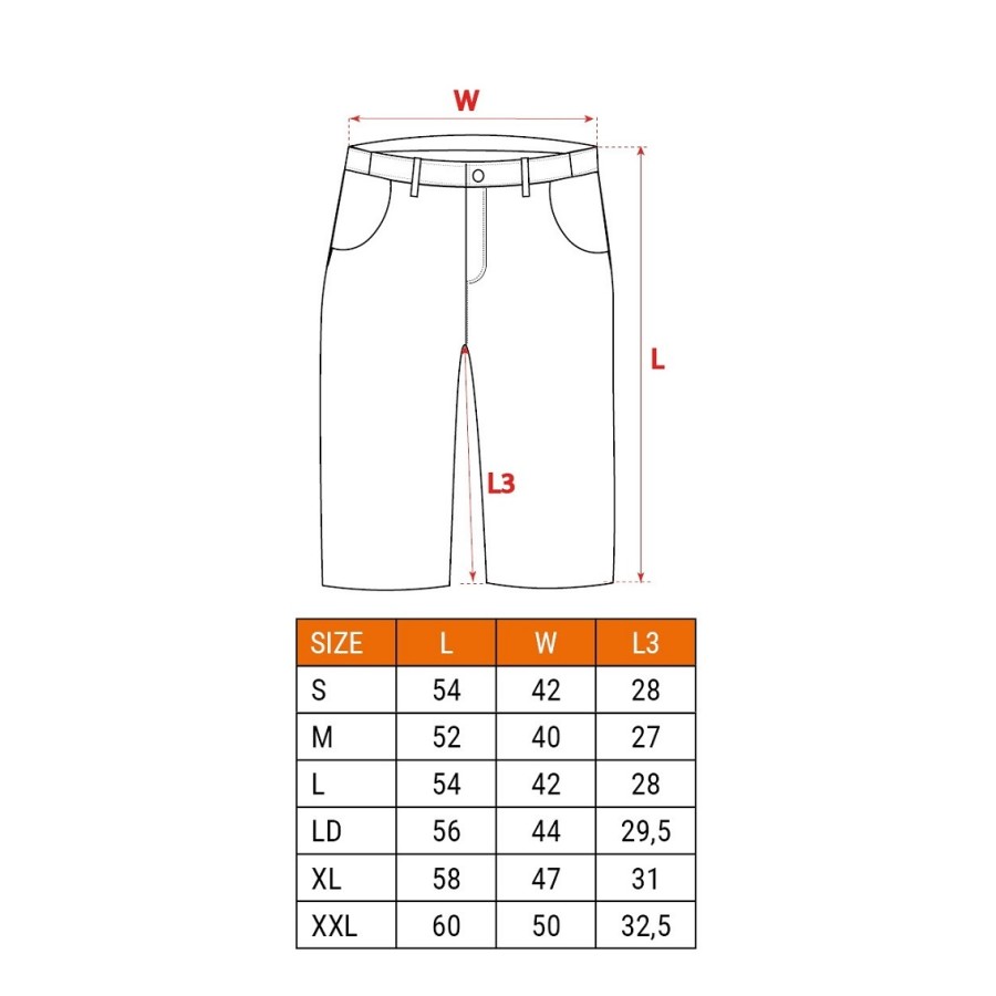 KRÓTKIE SPODENKI BASIC, ROZMIAR L/52 - 81-440-L.