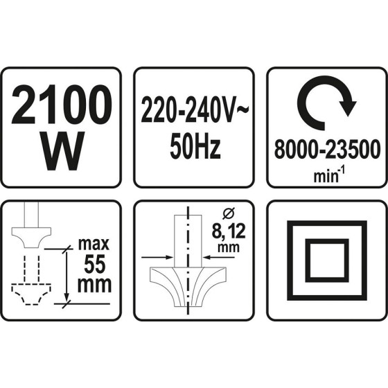 FREZARKA 2100W - YT-82380.