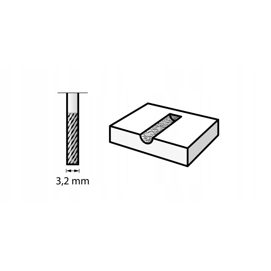 FREZ Z WEGLIKIEM WOLFRAM 3.2MM - 2615990132.