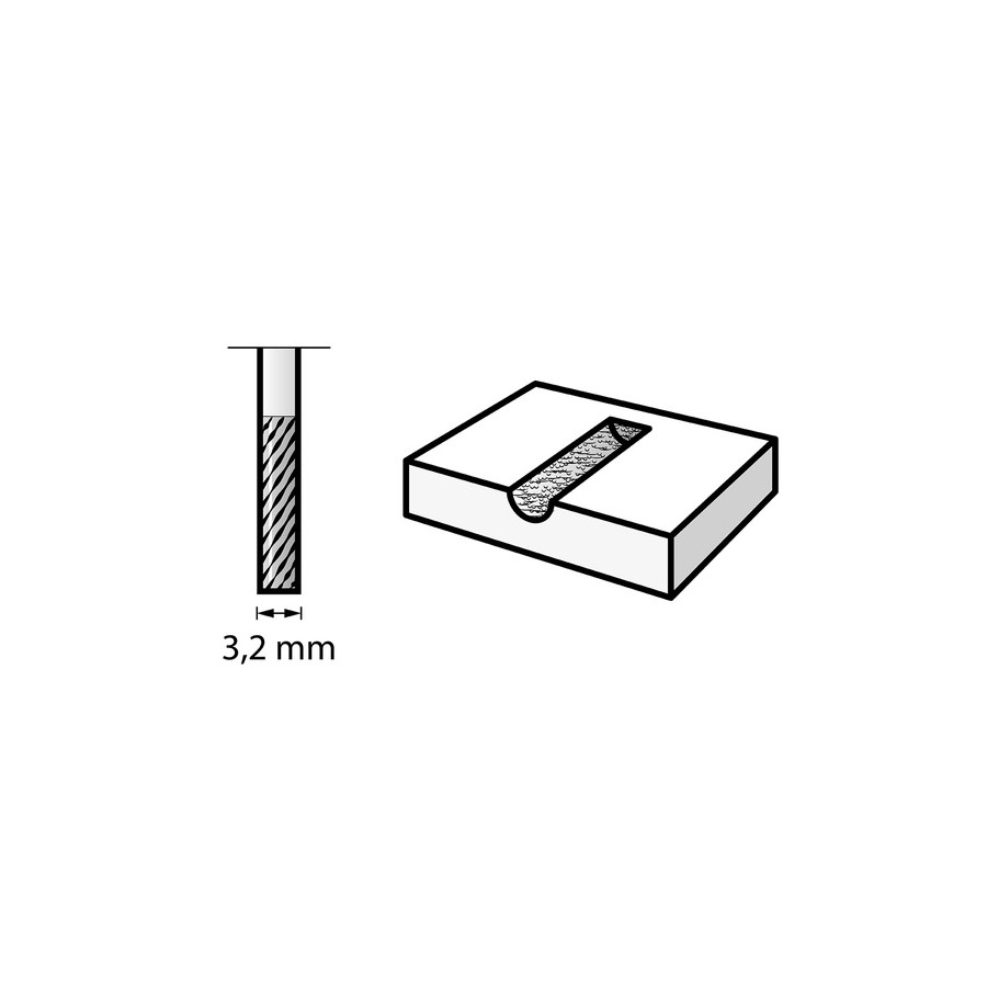 FREZ Z WEGLIKIEM WOLFRAM 3.2MM - 2615990132.