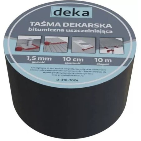 TAŚMA USZCZELNIAJĄCA DEKARSKA ALUBUTYL 10CM*10MB CEGLASTY 