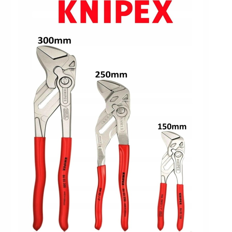 ZESTAW SZCZYPIEC DO RUR W ETUI 3-CZĘŚCIOWY 150,250,300MM - 00 19 55 S7.