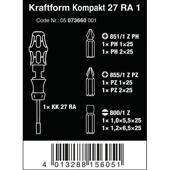 ZESTAW KRAFTFORM KOMPAKT 27 RA 1 SB, 6 CZĘŚĆ 