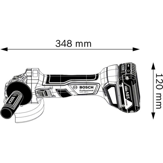 ZESTAW NARZĘDZI AKUM. GBH 180-LI + GWS 180-L1 2*4.0AH XLBOXX - 0615990N05.