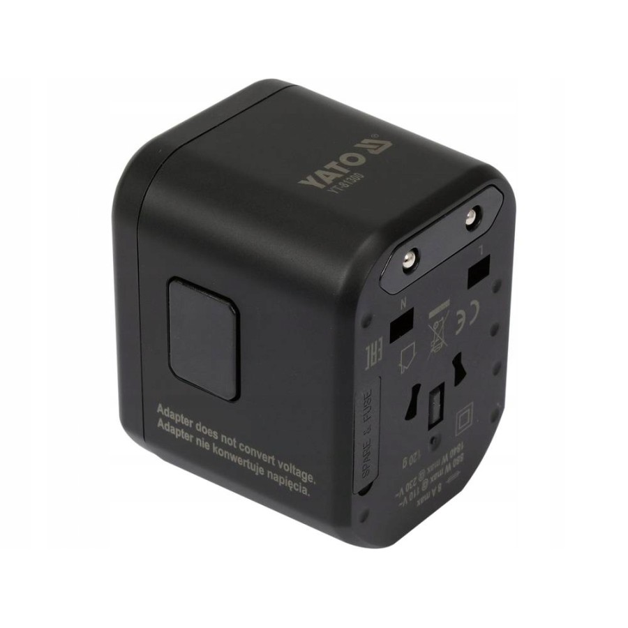 ADAPTER PODRÓŻNY UNIW. USB, USB-C 18W - YT-81300.