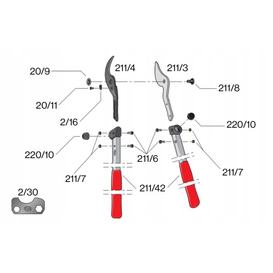 SEKATOR DO GAŁĘZI - FELCO 211-60.