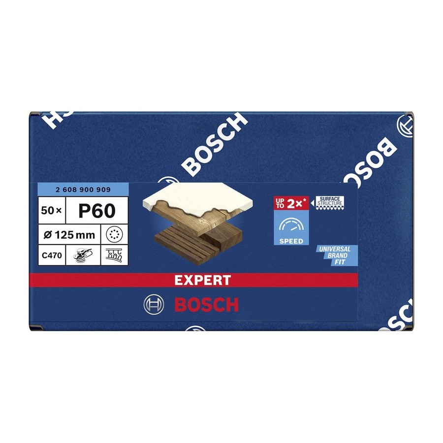 KRĄŻEK ŚCIERNY EXPERT EXC470 125MM P60 8OTW. 