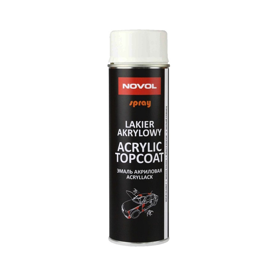 SPRAY ACRYL TOPCOAT BIAŁY POŁYSK 500 ML 