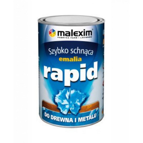 SZYBKO SCHNĄCA EMALIA ALKIDOWA RAPID CZARNY MAT 9005W 0.7L 