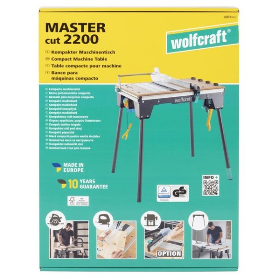 STÓŁ MASZYNOWO-ROBOCZY WOLFCRAFT MASTER CUT 2200 - WF6907000.