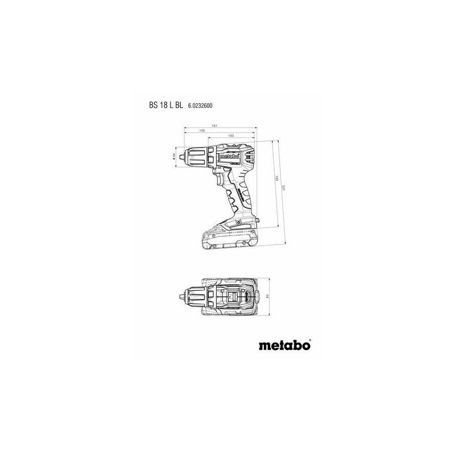 WIERTARKO-WKRĘTARKA AKUMULATOROWA 18V BS 18 L BL - 602326500.