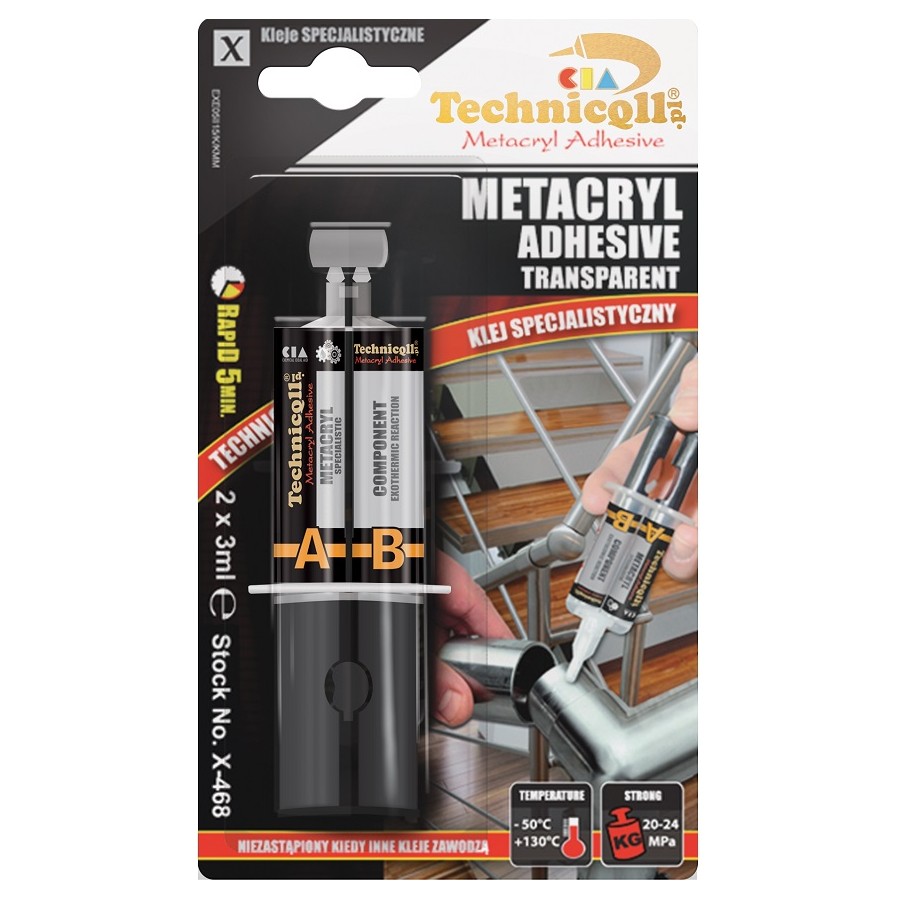 KLEJ METAKRYLOWY 2*3ML 