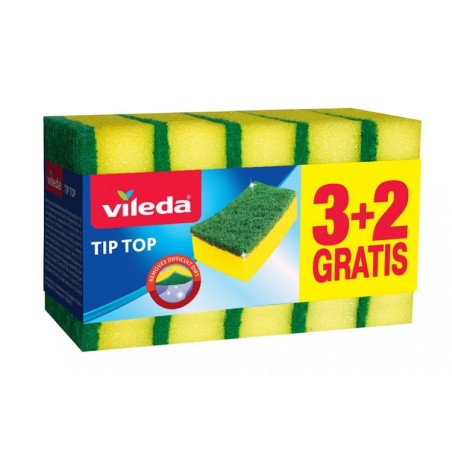 VILEDA GĄBKA DO NACZYŃ TIP TOP 3+2GRATIS 