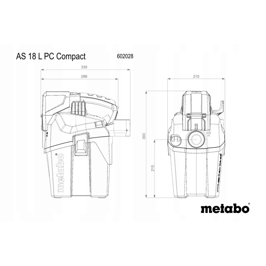 ODKURZACZ AKUMULATOROWY AS 18 L PC COMPACT - 602028850.