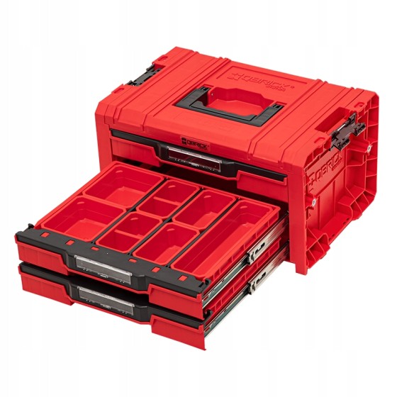 SKRZYNKA NARZĘDZIOWA QBRICK PRO DRAWER 3 TOOLBOX 2.0EXP.RED - SKRQPROD3E2CCZEPG01.