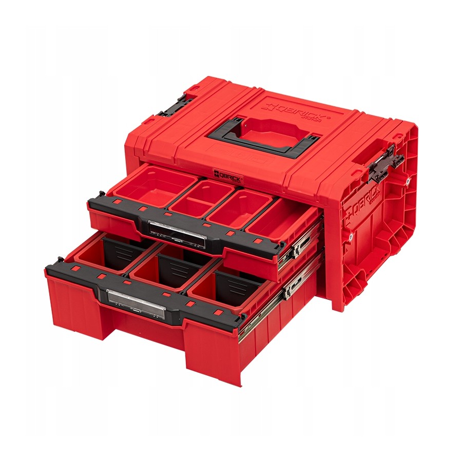 SKRZYNKA NARZĘDZIOWA QBRICK PRO DRAWER 2 TOOLBOX 2.0EXP.RED - SKRQPROD2E2CCZEPG01.