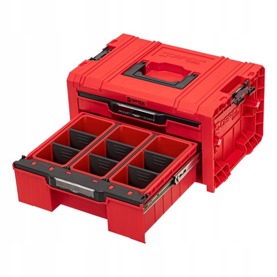 SKRZYNKA NARZĘDZIOWA QBRICK PRO DRAWER 2 TOOLBOX 2.0EXP.RED - SKRQPROD2E2CCZEPG01.