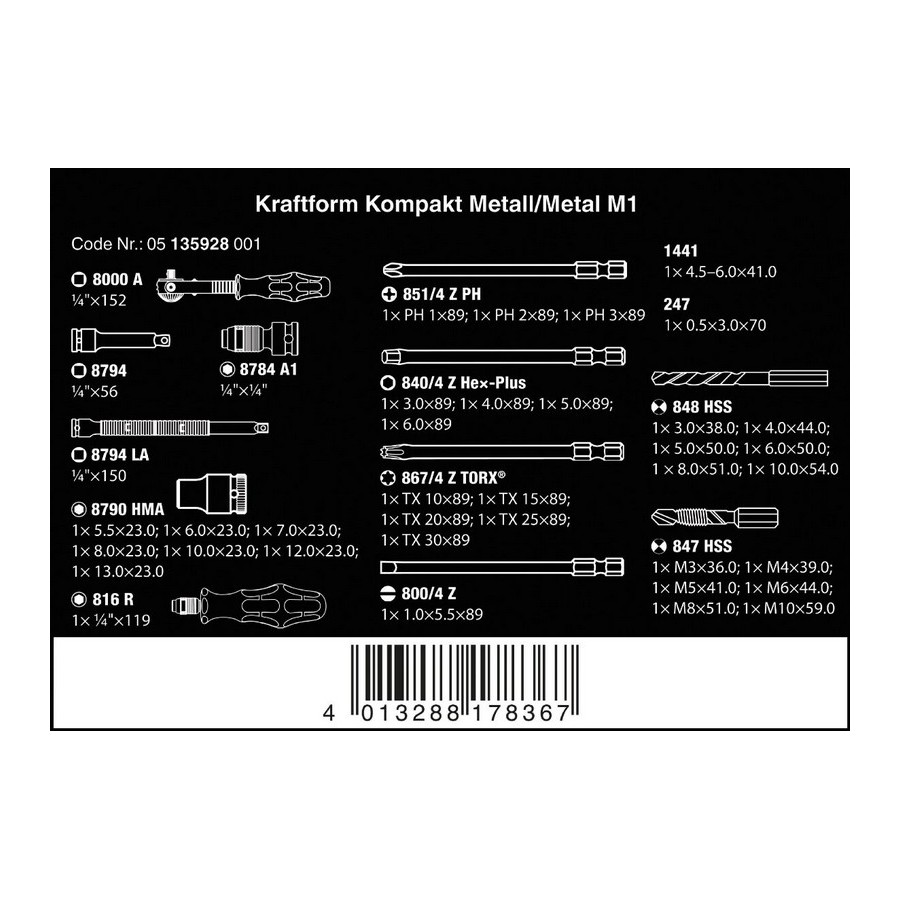 KRAFTFORM KOMPAKT M 1 DO METALU, 39 CZĘŚĆ 