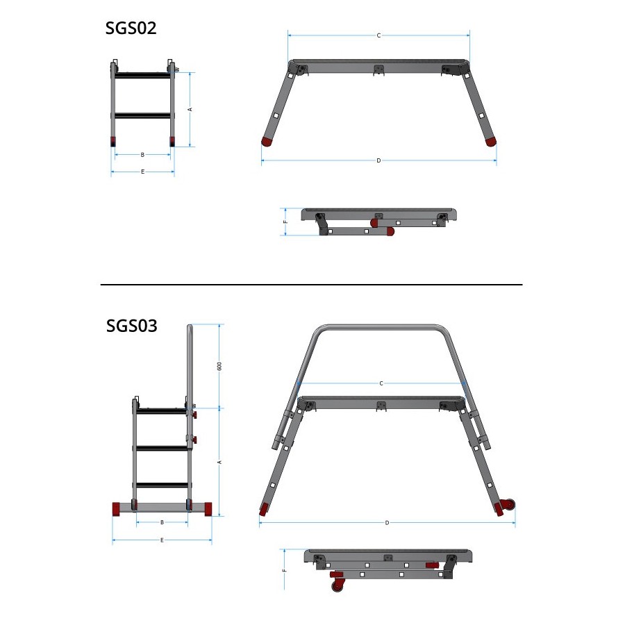 SKŁADANA PLATFORMA ROBOCZA SGS2 