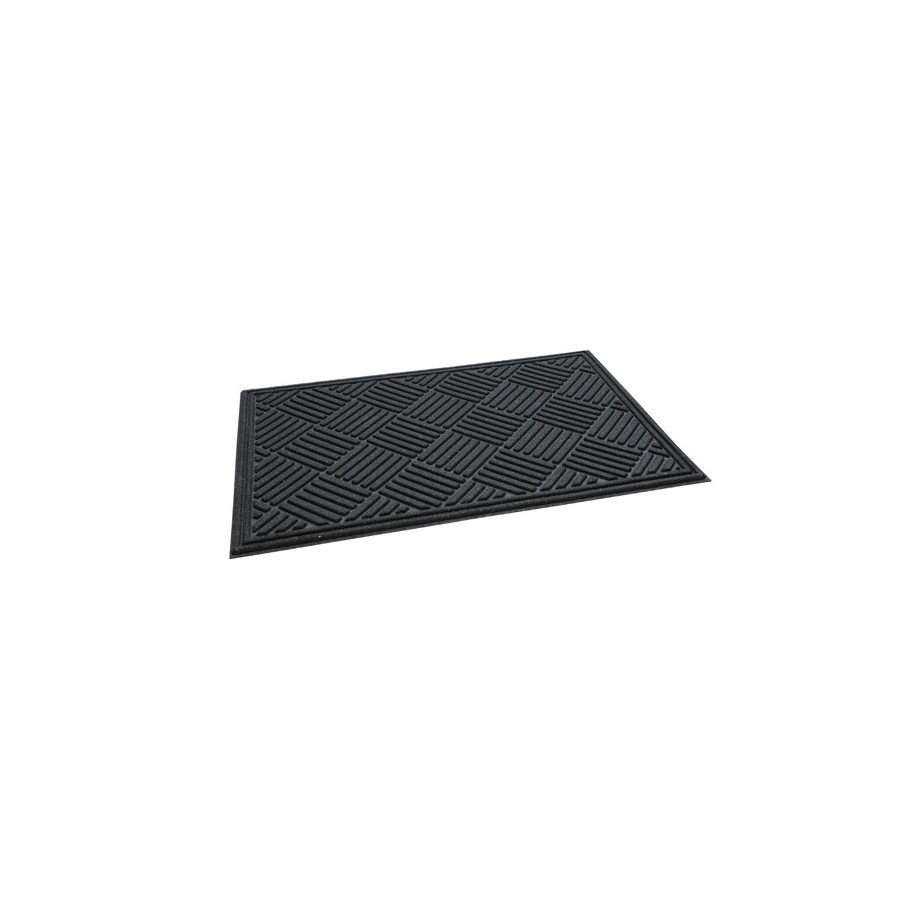 WYCIERACZKA ECO RIB -CROSSHATCH 60X90 BLACK 