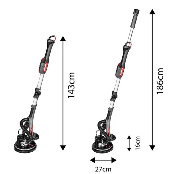 SZLIFIERKA DO GIPSU 800W , 225MM/215 MM, LED - 59G265.