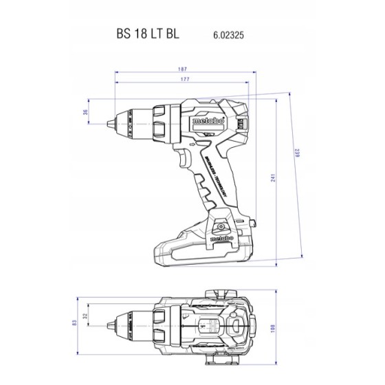 ZESTAW COMBO 18V BS 18 LT BL + SSD 18 LT 200 BL 2*5.2AH - 685196000.