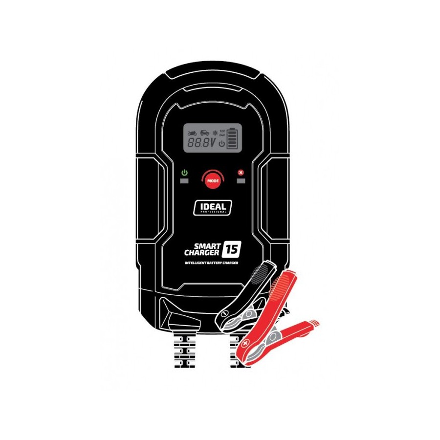 PROSTOWNIK INTELIGENTNY DO ŁADOWANIA SMART CHARGER 15 LCD 