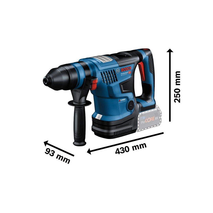 MŁOT UDAROWY OBROTOWY SDS+ GBH 18V-34CF 0*AH 