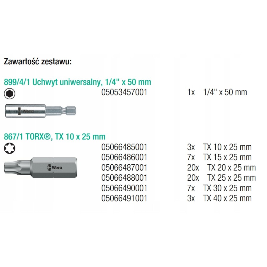 ZESTAW BITÓW BIT-SAFE 61 UNIVERSAL 4, 61 CZ - 05057909001.