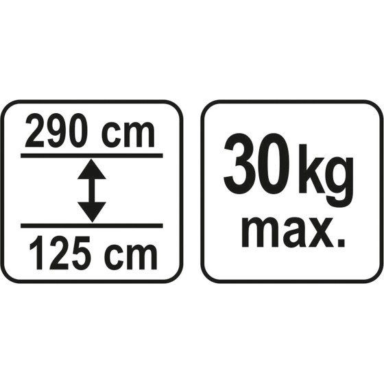 PODPORA TELESKOPOWA 125-290CM 