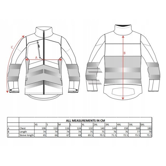 KURTKA OSTRZEGAWCZA SOFTSHELL PW375BKO ROZMIAR L - PW375BKOL.