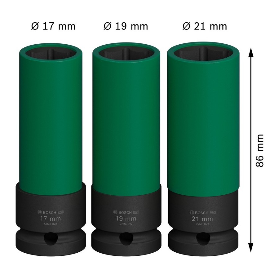 ZESTAW KLUCZY NASADOWYCH 1/2'' XL PRO S 3SZT. 