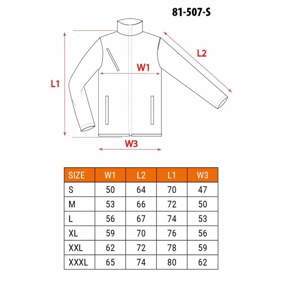 POLAR ROBOCZY PREMIUM CZARNY WZMOCNIENIA Z CORDURY ROZ.L - 81-507-L.