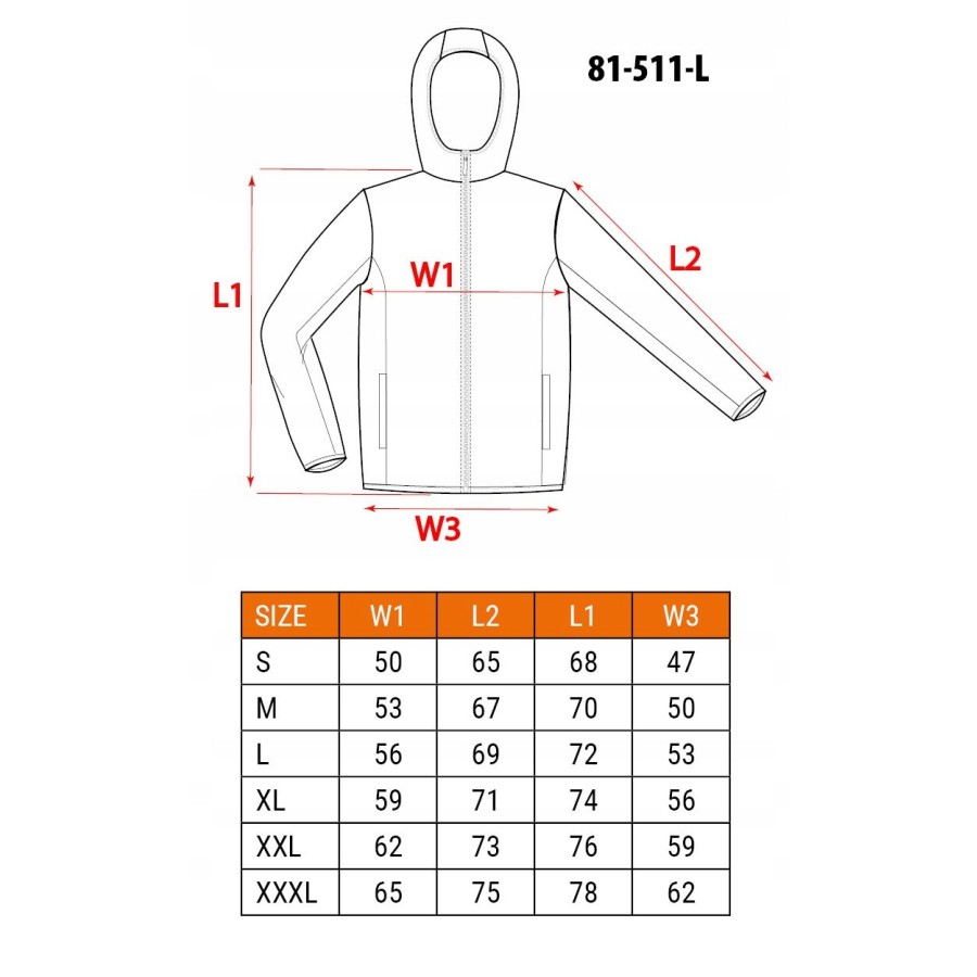 BLUZA ROBOCZA PREMIUM DWUWARSTWOWA ROZMIAR L - 81-511-L.