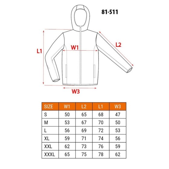 BLUZA ROBOCZA PREMIUM DWUWARSTWOWA ROZMIAR L - 81-511-L.